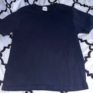 Zara Navy Blue Short Sleeve T-Shirt